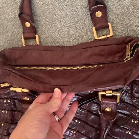 Treesje Leather Handbag with Gold Hardware - Picture 3 of 6